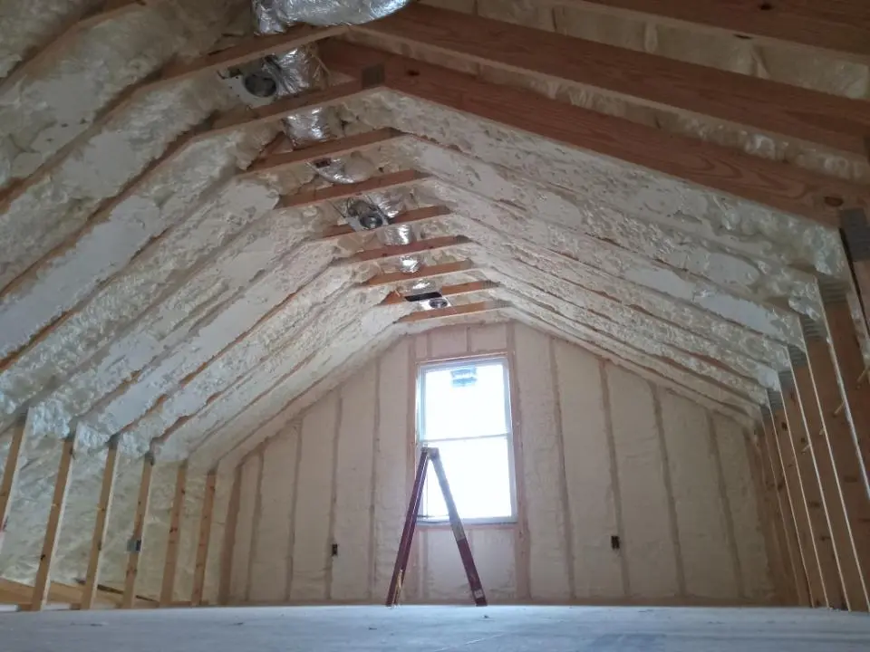 Spray foam roofing application for Crawl Space Insulation project in Muleshoe